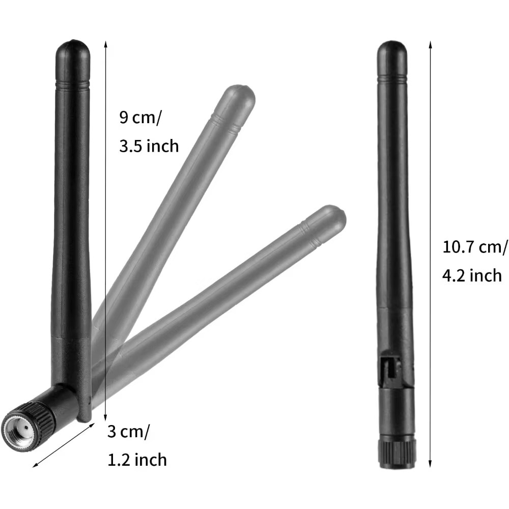 300 x RP-SMA Antenna for WiFi 2.4GHz 5Ghz Wireless Router or Card Female Pin LOT