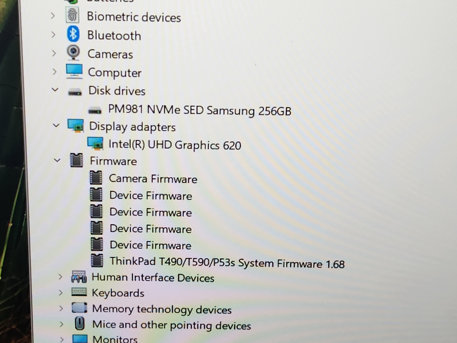 Lenovo ThinkPad T490 14″ FHD i5-8365U 1.6GHz 16GB RAM 256GB SSD Windows 11 Pro ~