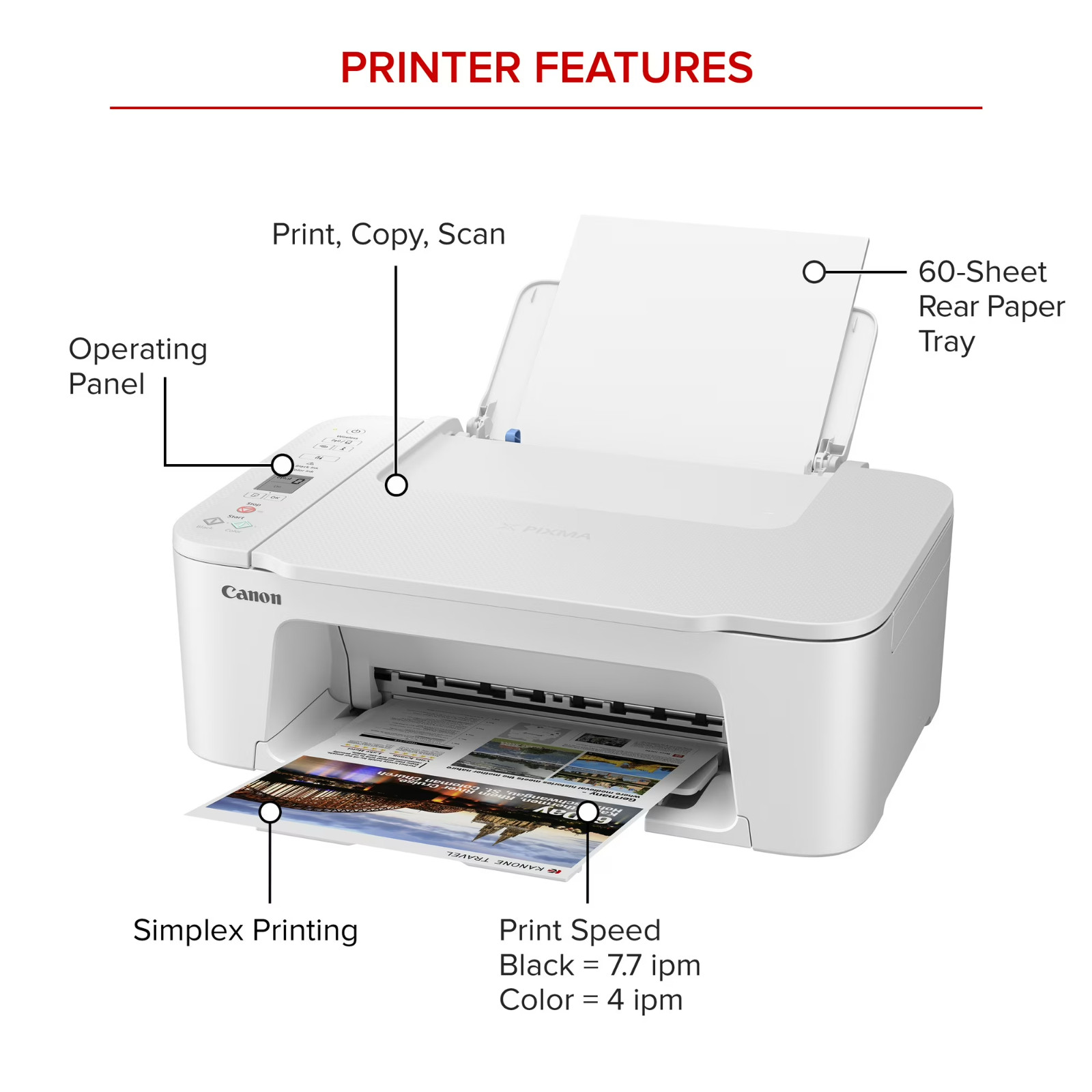 2026 Canon Wireless All In One Mobile Printer/Copy/Scan – Set Ink Included