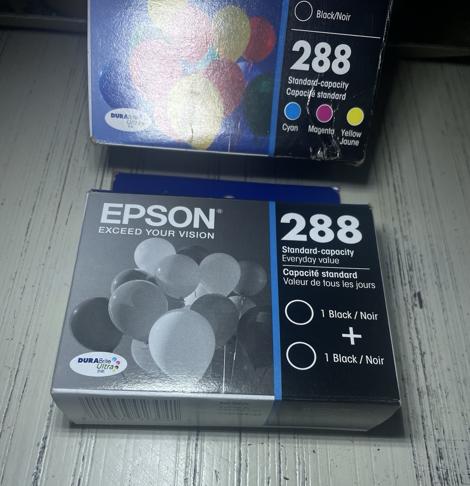 Genuine Epson 288XL Black & C/M/Y +2 Standard Black Ink Cartridges 01/26 & 01/27