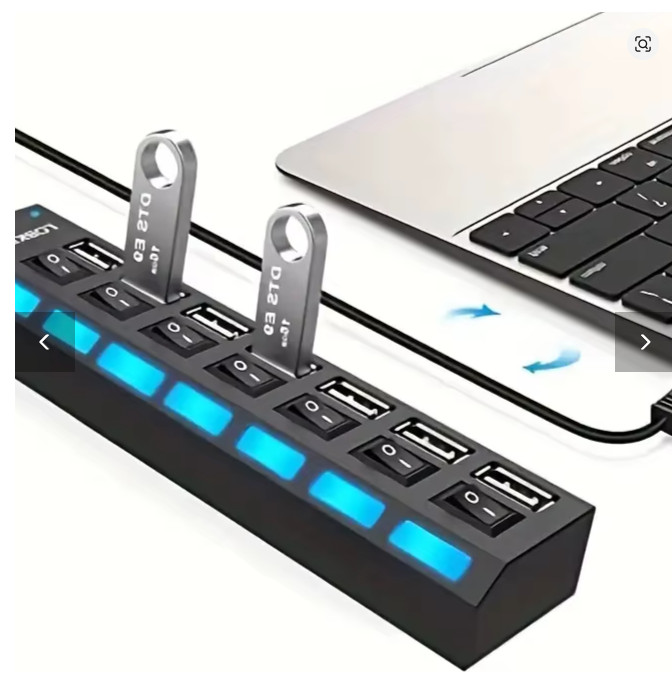 Sabrent HB-B7C3 60W 7-Port USB 3.0 Hub + 3 Smart Charging Ports with Power…