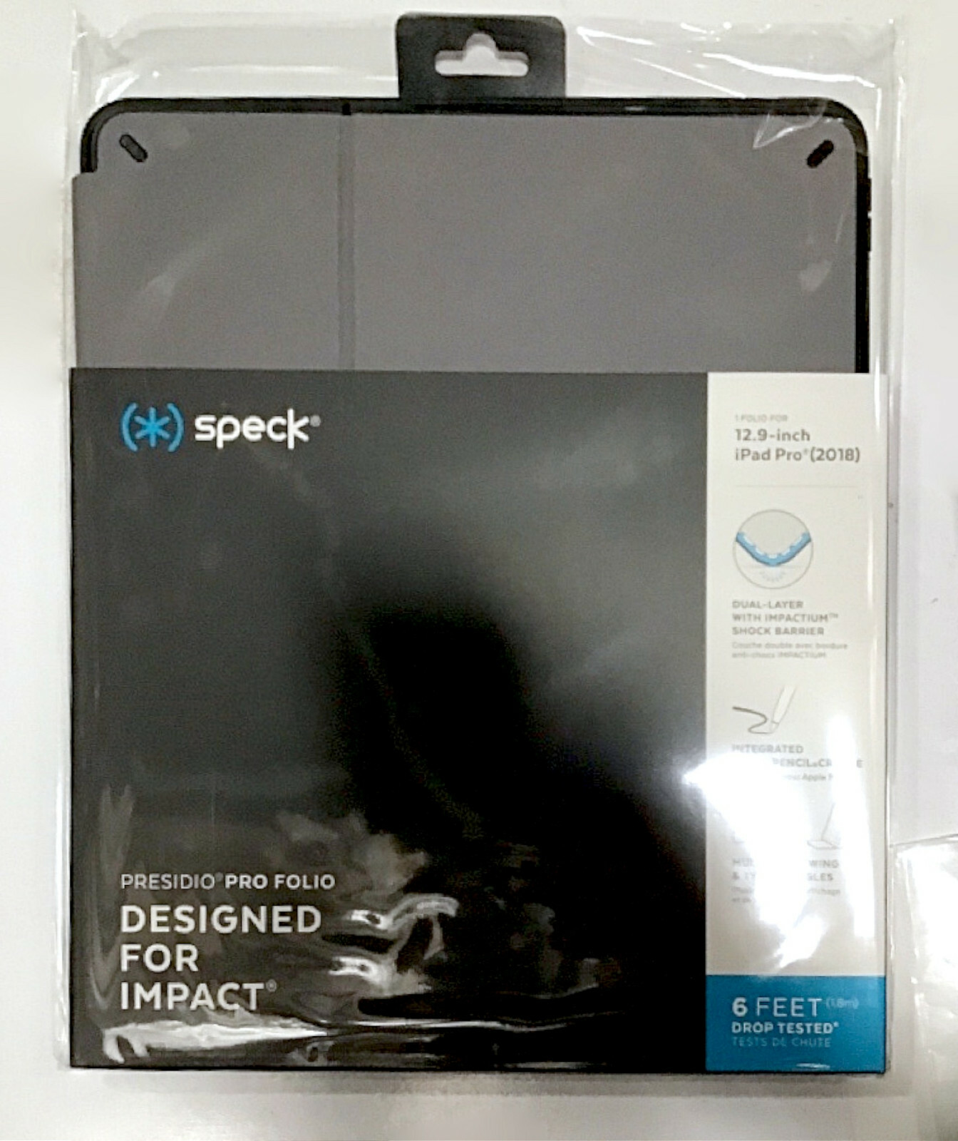 NEW Speck 2018 Presidio GRAY Pro Folio Case For 12.9″ Apple iPad Pro 5th/4th/3rd