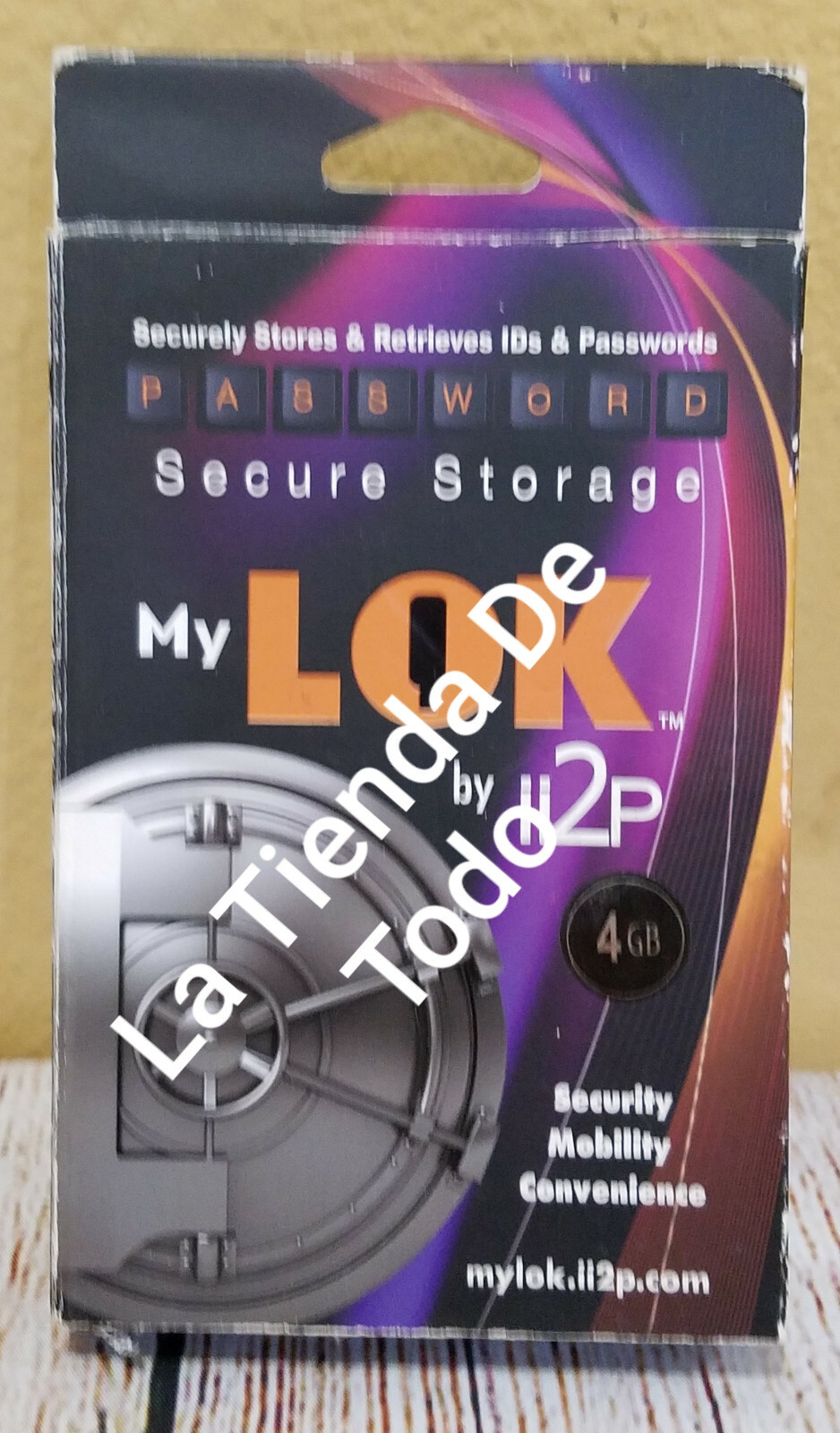 PASSWORD PROTECTION USB 4GB DRIVE SOLD NOVELTY FOR COLLECTORS MYLOK II2P READ