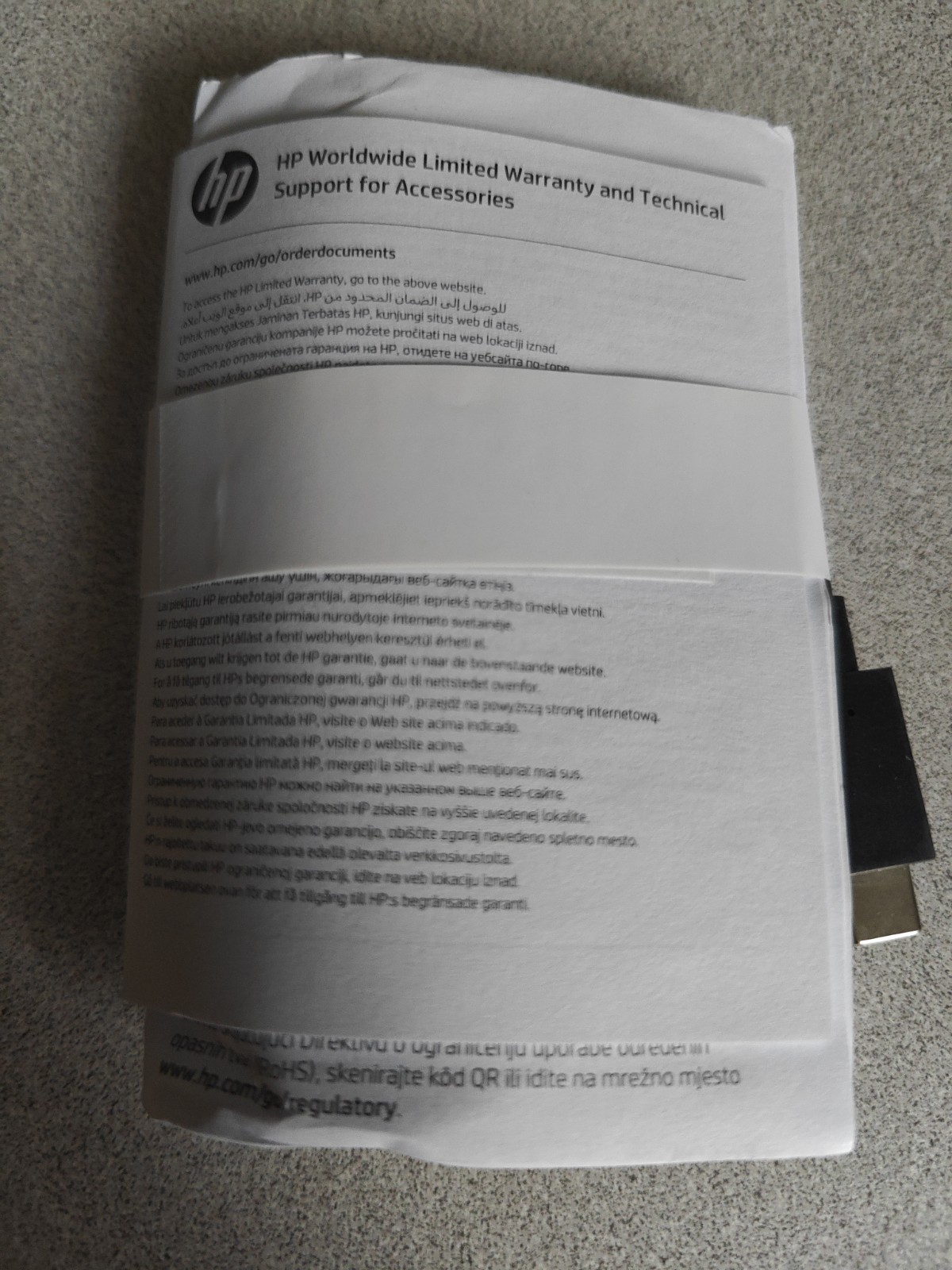 HP USB-C to DisplayPort Adapter Cable 4K@60Hz N9K78AA 831119-001 831753-001 NEW