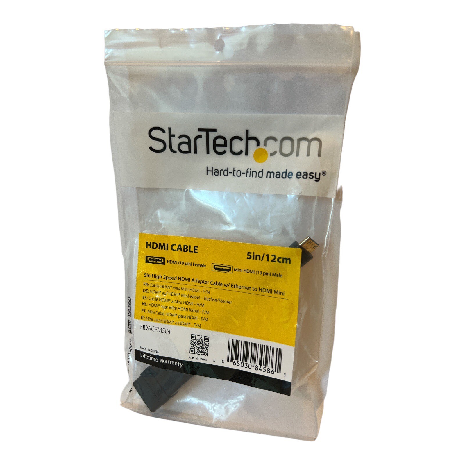 Star Tech Com Display Port to HDMI Video Adapter Converter with Audio 5in/12CM