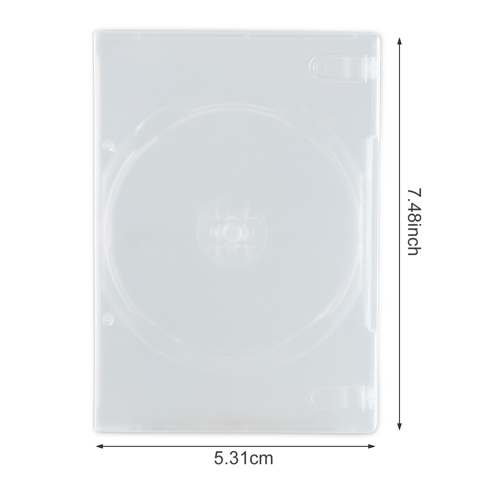 5 pcs 14mm Single Clear Standard CD DVD Bluray Disc Cases