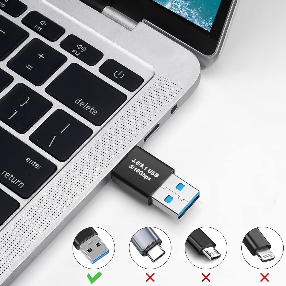 2 Pack USB 3.0 Adapter USB-A Male To Male High Speed Data Sync Transfer Cord