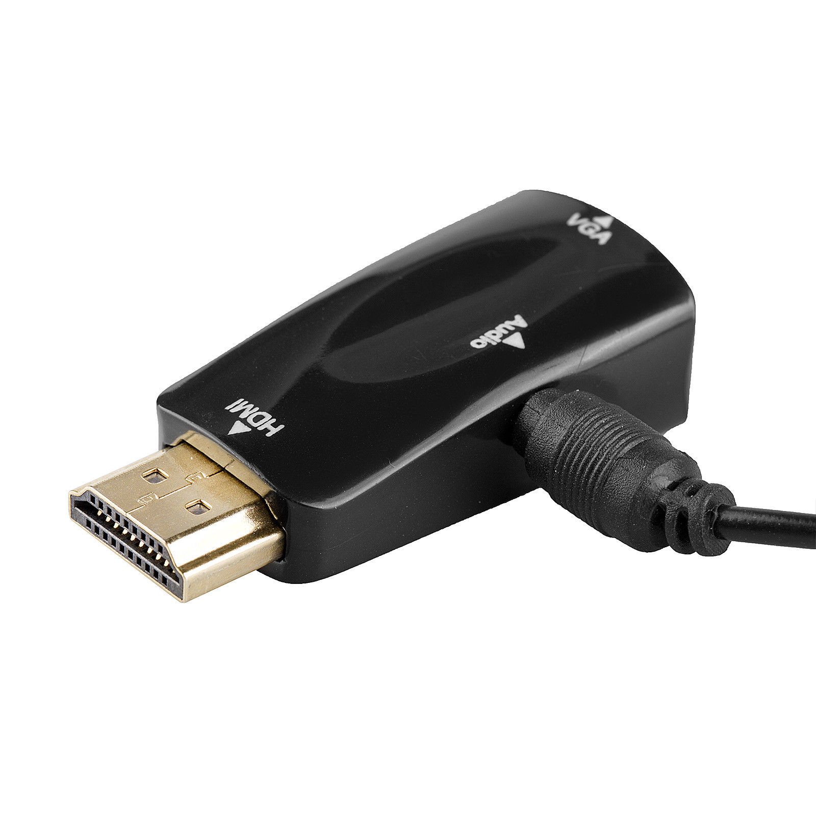 HDMI to VGA Converter 1080P Video 3.5mm Audio Output Display Port Adapter Plug