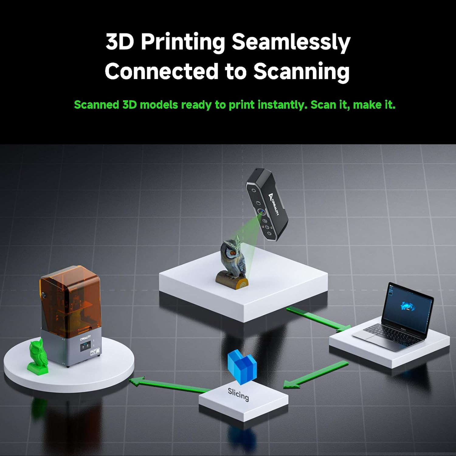 Creality Handheld 3D Scanner CR-Scan Otter 0.02mm Accuracy Full-Color Scanning