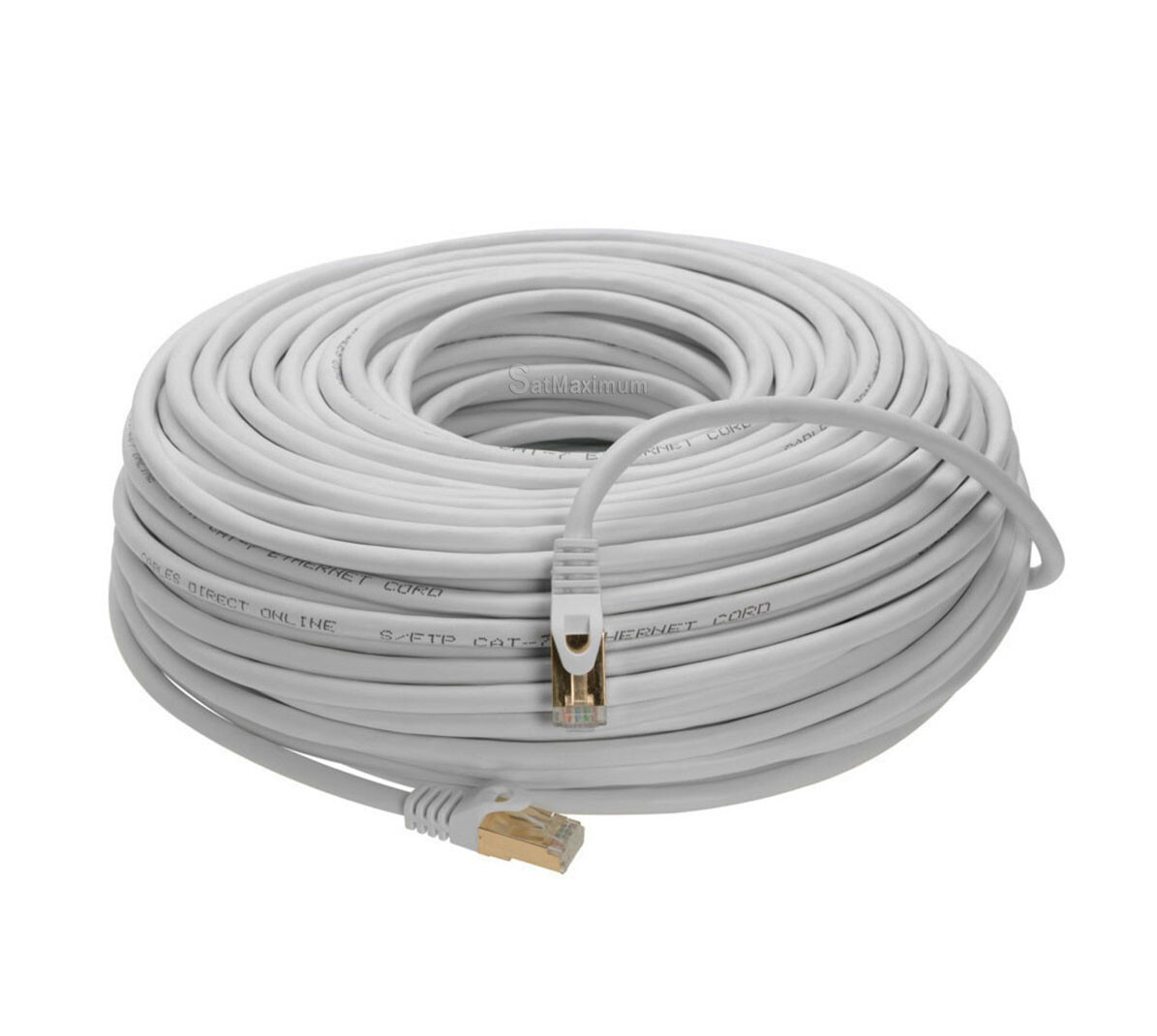 Cat7 S/FTP Ethernet Patch Cord Copper LAN Network Wire 50FT-200FT Multi LOT