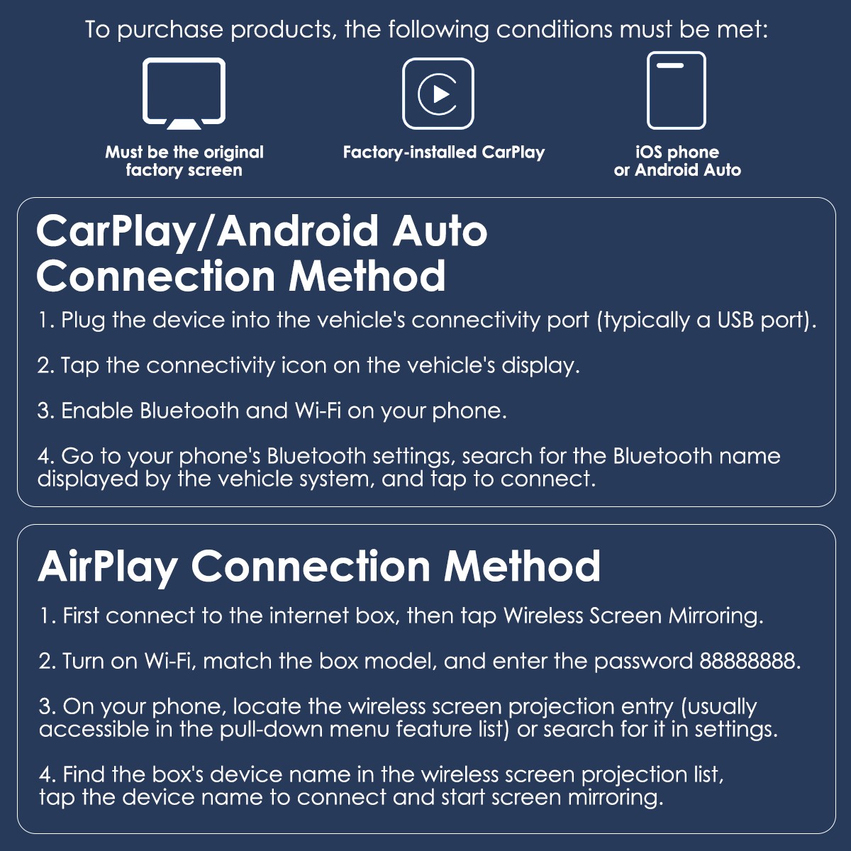 2026 Mini Carplay Adapter 3IN1 Wireless Carplay & Android Auto & Mirror Link