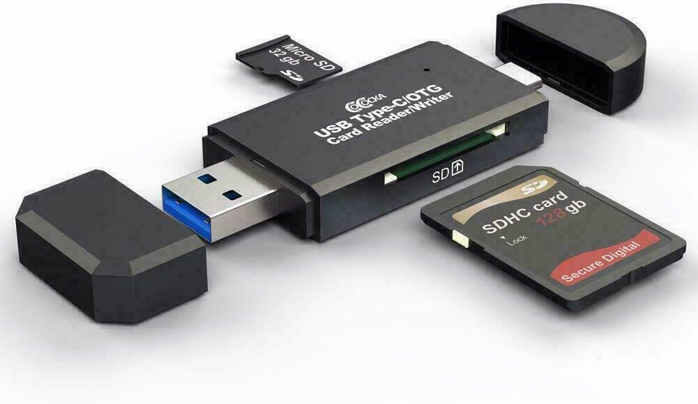 Card Reader USB 3.0 Type C Micro SD TF OTG Smart Memory Adapter Laptop Computer