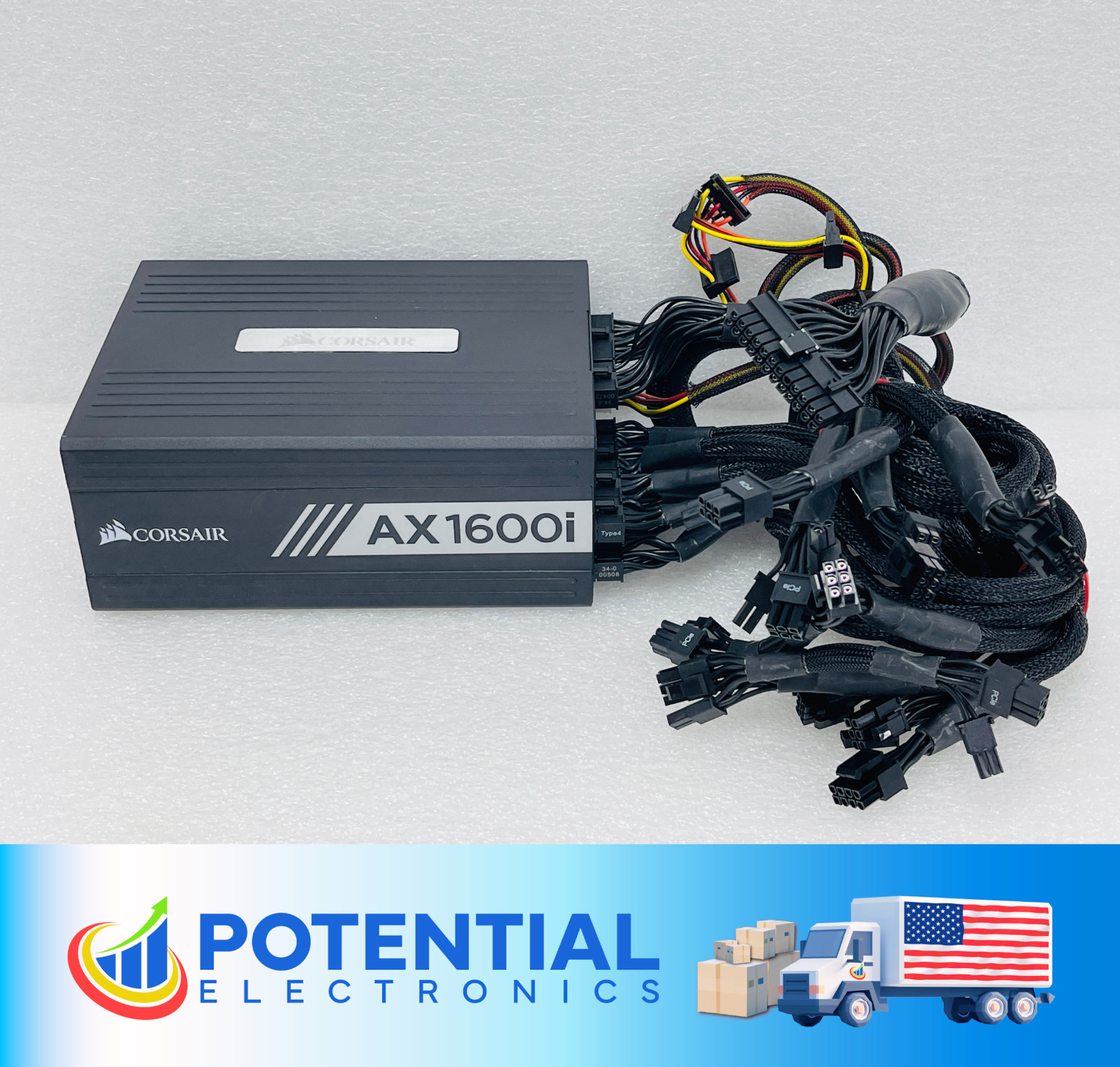 USED – Corsair AX1600i Digital ATX Power Supply 1600 Watt Fully-Modular PSU