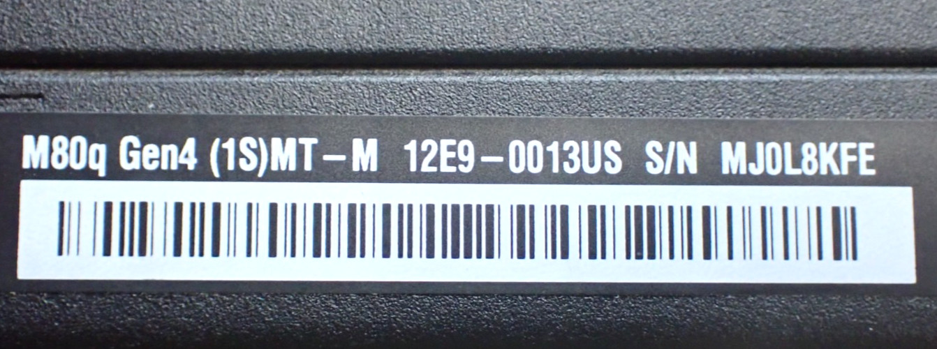 Lenovo ThinkCentre M80q Gen 4 Intel i5-13500T 16GB DDR5 512GB NVMe Power Adapter