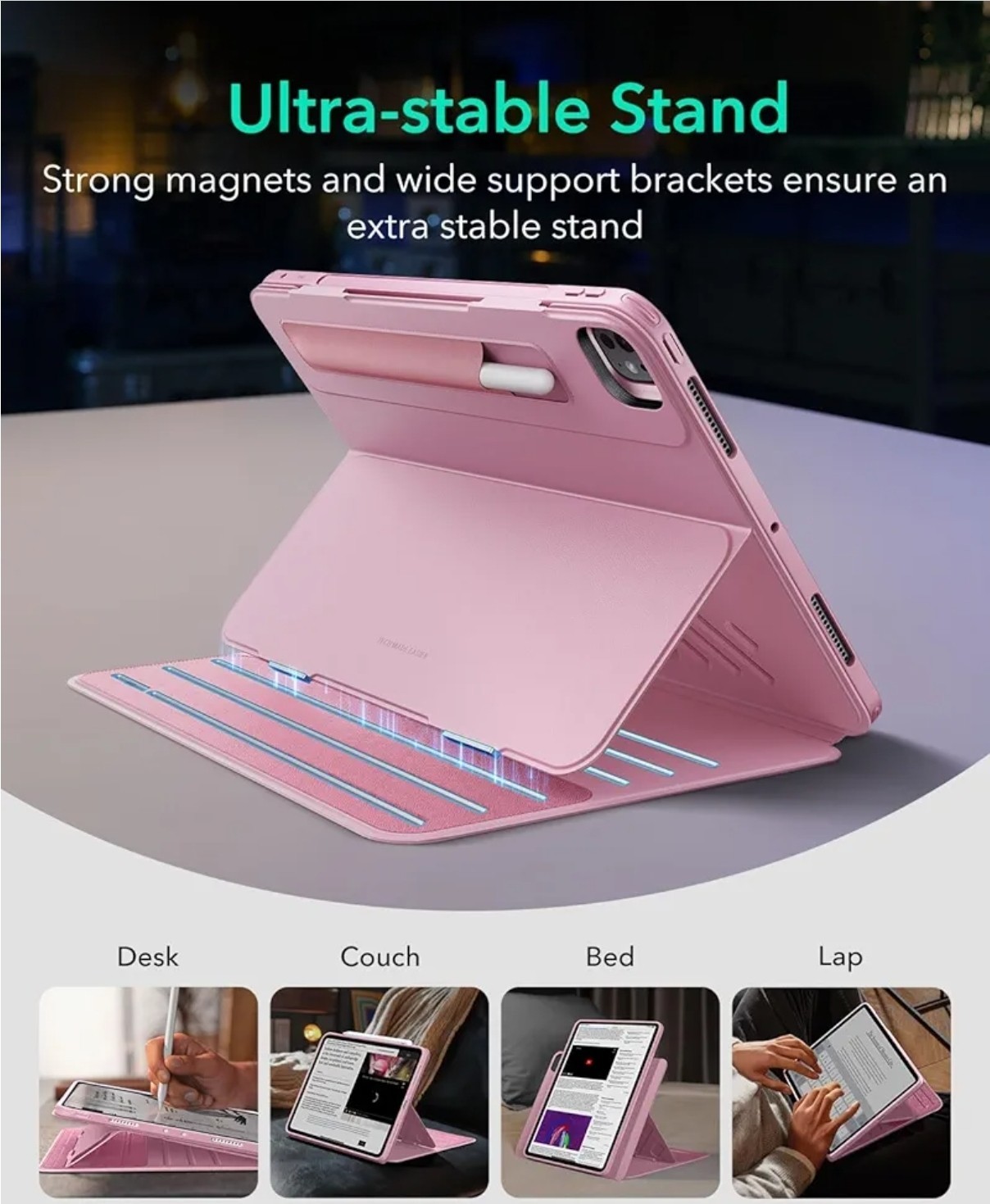 ESR for iPad Pro 13 Inch Case (M5/M4) 2025/2024 Rotating Case with Removable…