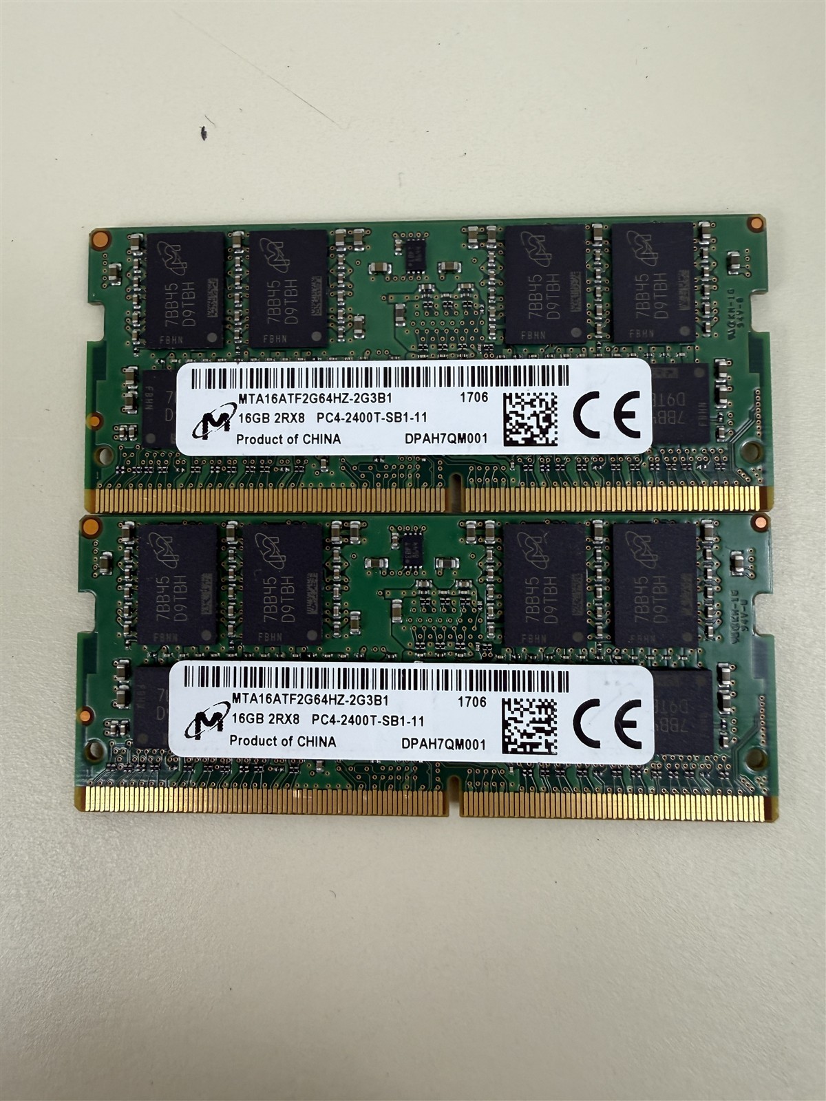 Micron 32GB (2x 16GB) PC4-19200 (DDR4-2400) Memory (MTA16ATF2G64HZ) for Laptop