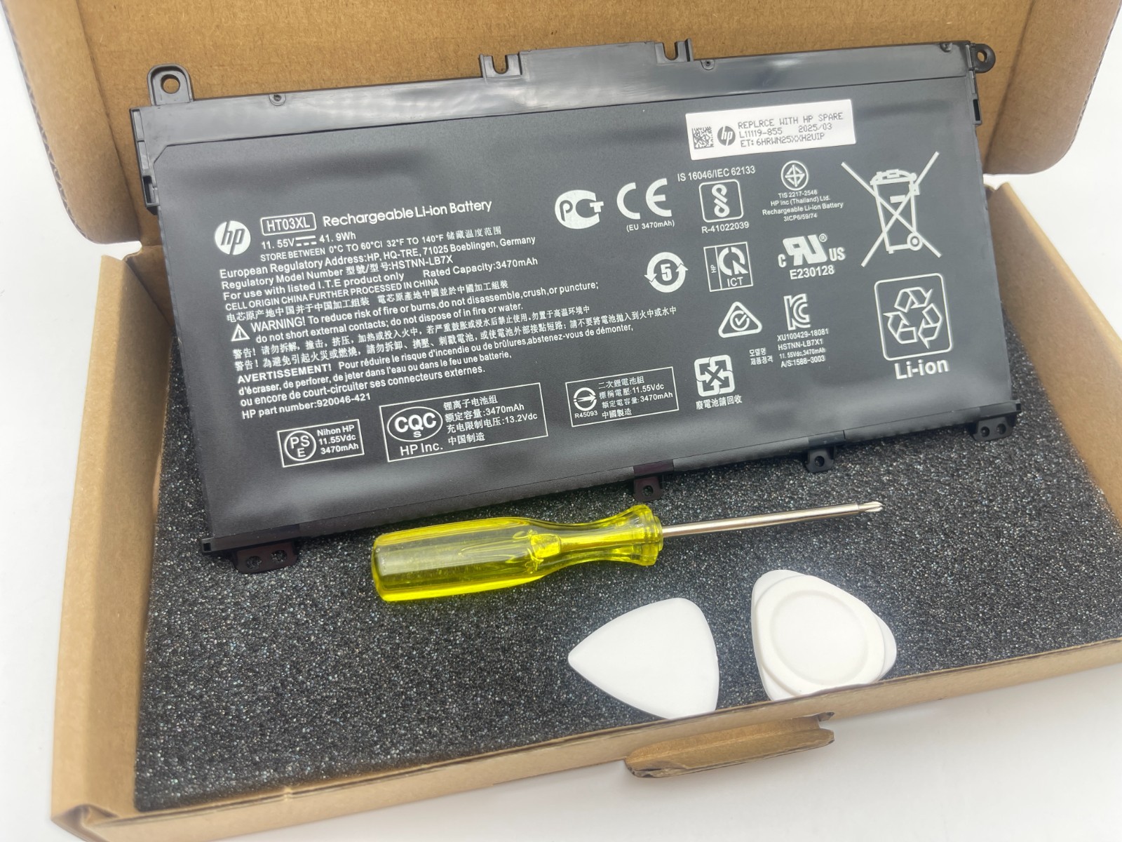 Genuine 41.9Wh HT03XL Laptop Battery for HP Pavilion 14 15 17 Series HSTNN-UB7J