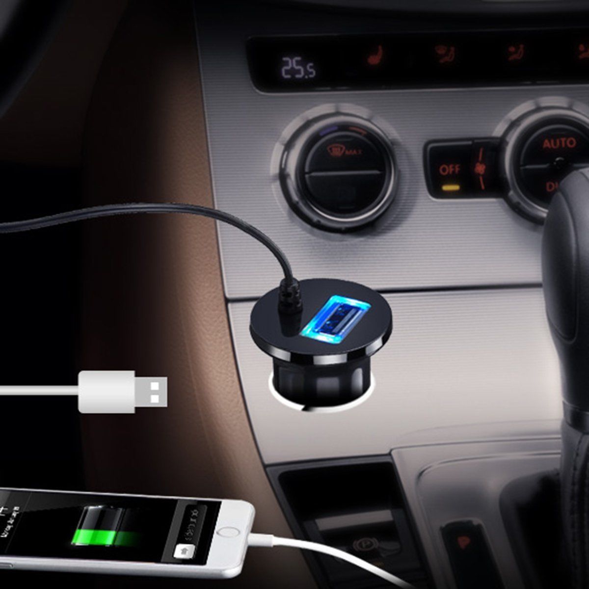 Bluetooth Wireless Music Audio Receiver Adapter To Car Aux In FM Speaker iPhone