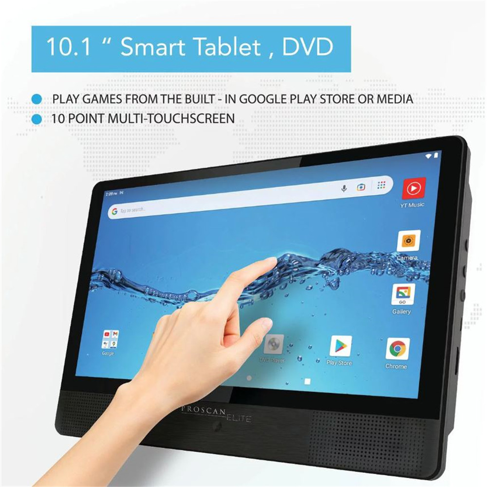 Proscan Elite 10.1″ Quad Core Tablet/Portable DVD Combo 2GB/32GB Android 11