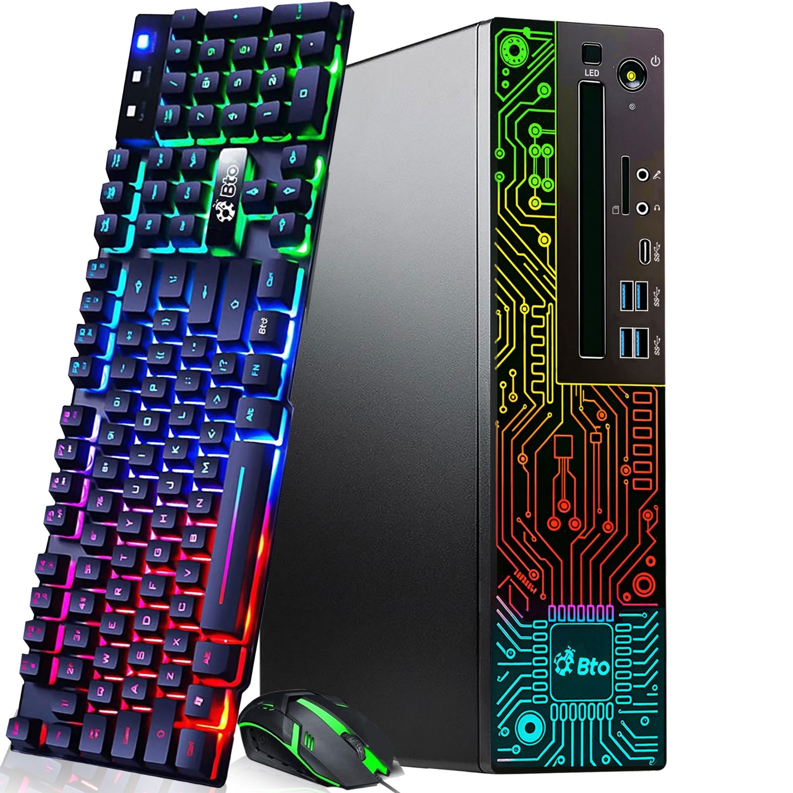 Lenovo Desktop Gaming PC Intel i5-8500 64GB Ram 2TB SSD 1TB HDD NVIDIA GTX Win11