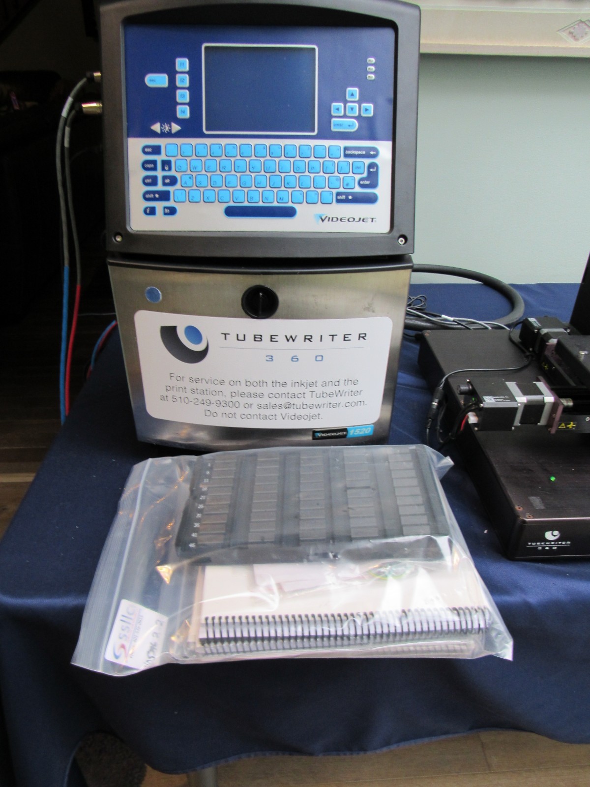 VideoJet 1520 Ink Jet Coding Machine W/ TubeWriter 360 30 Days Warranty