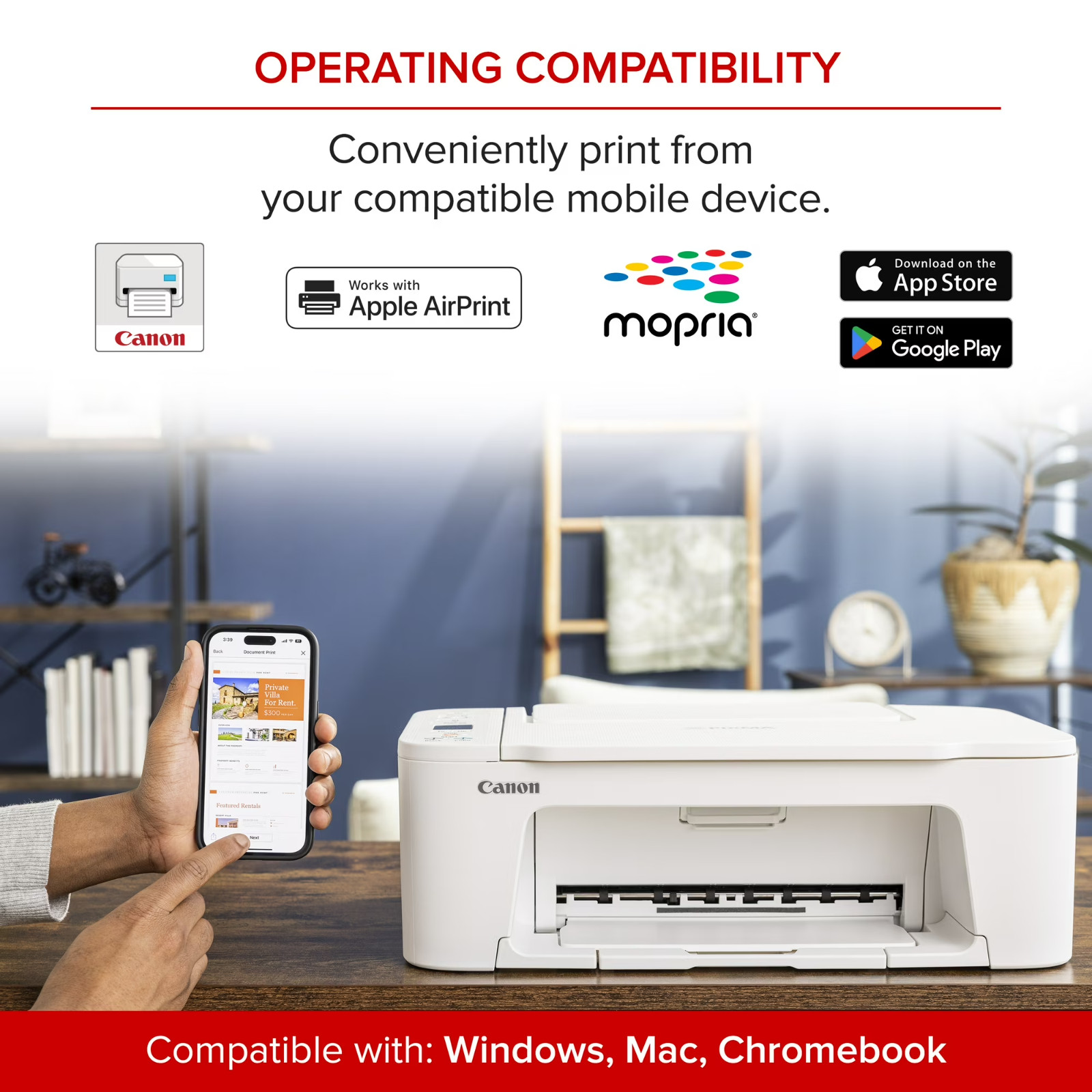 2026 Canon Wireless All In One Mobile Printer/Copy/Scan – Set Ink Included
