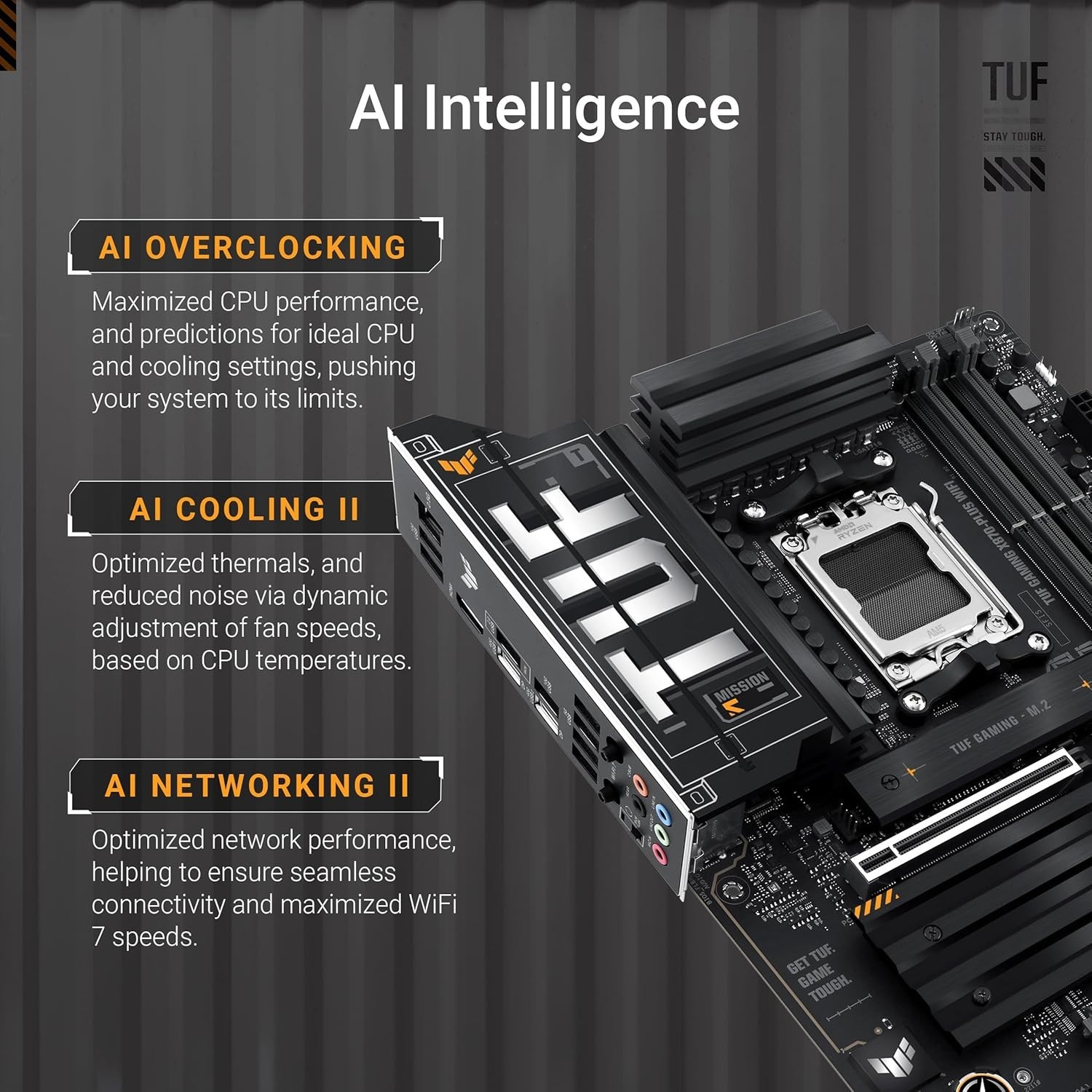 ASUS ROG STRIX X870-A GAMING AMD AM5 ATX MOTHERBOARD Wi-Fi 7 40Gbps, SATA 6 Gbps
