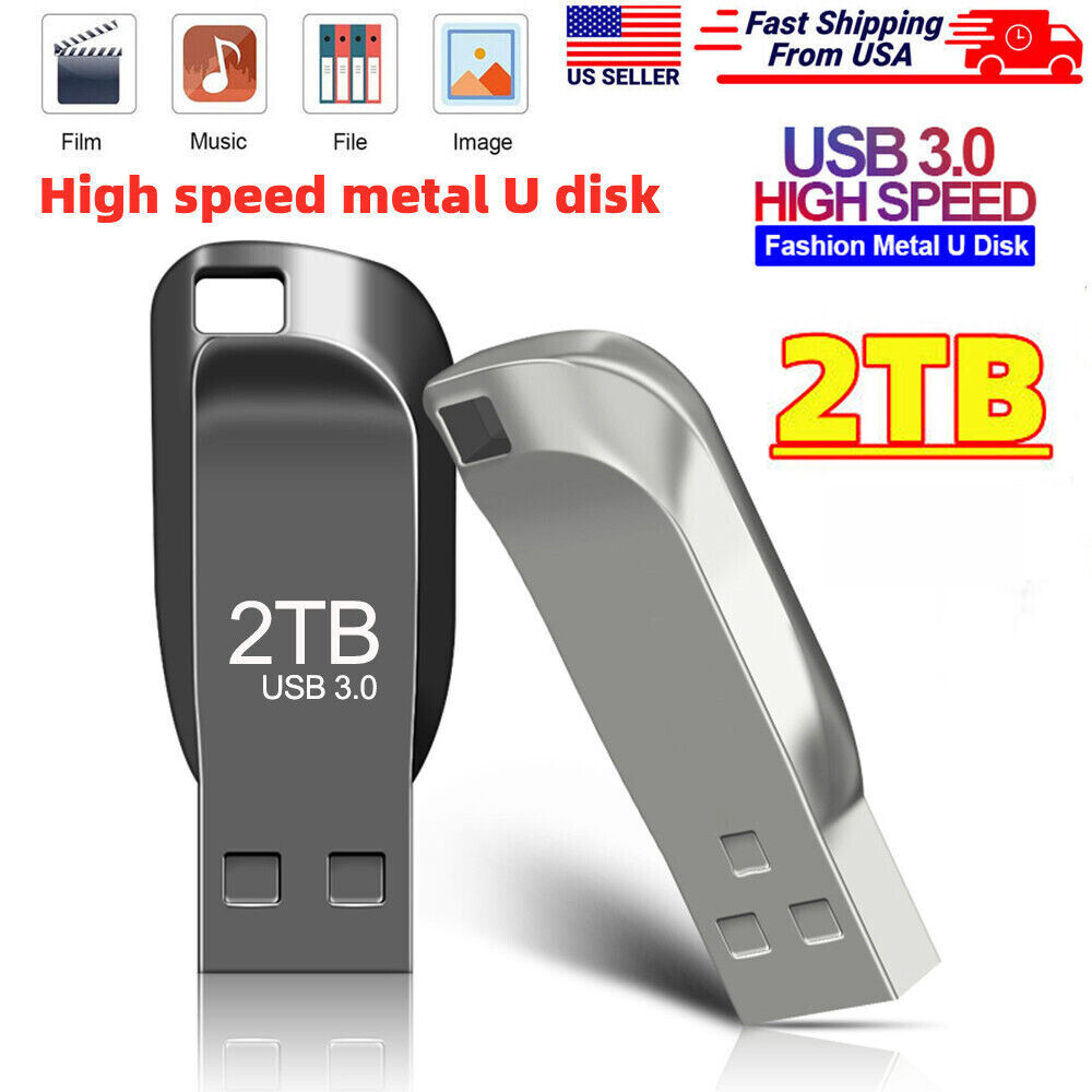 2TB Flash Drive USB 3.0 U Disk Type C Thumb Memory Stick Pen PC Laptop Storage