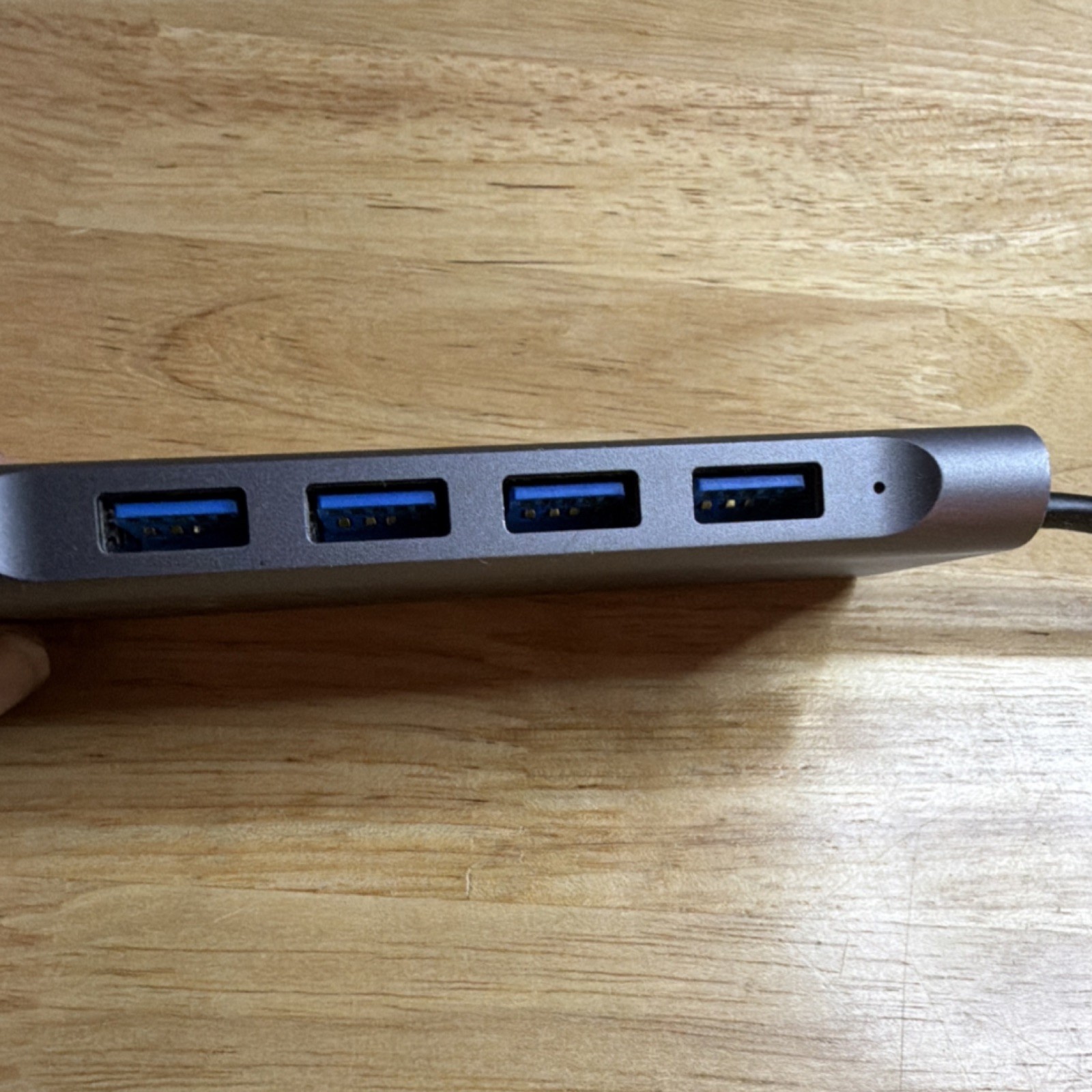 LENTION USB-C Hub Splitter Box 4-Port USB 3.0 HDMI Portable Gray C35H