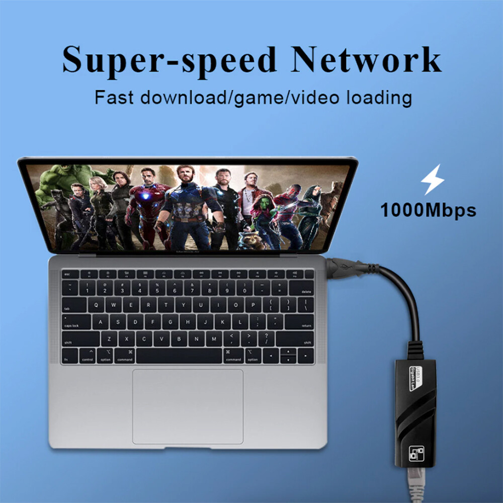 USB 3.0 Gigabit Ethernet LAN RJ45 1000Mbps Network Adapter For Windows PC LOT