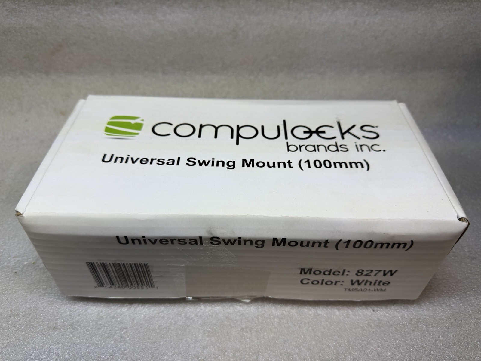 Compulocks Brands – 827W – Compulocks VESA Swing Arm Mount White – 100mm x NEW!