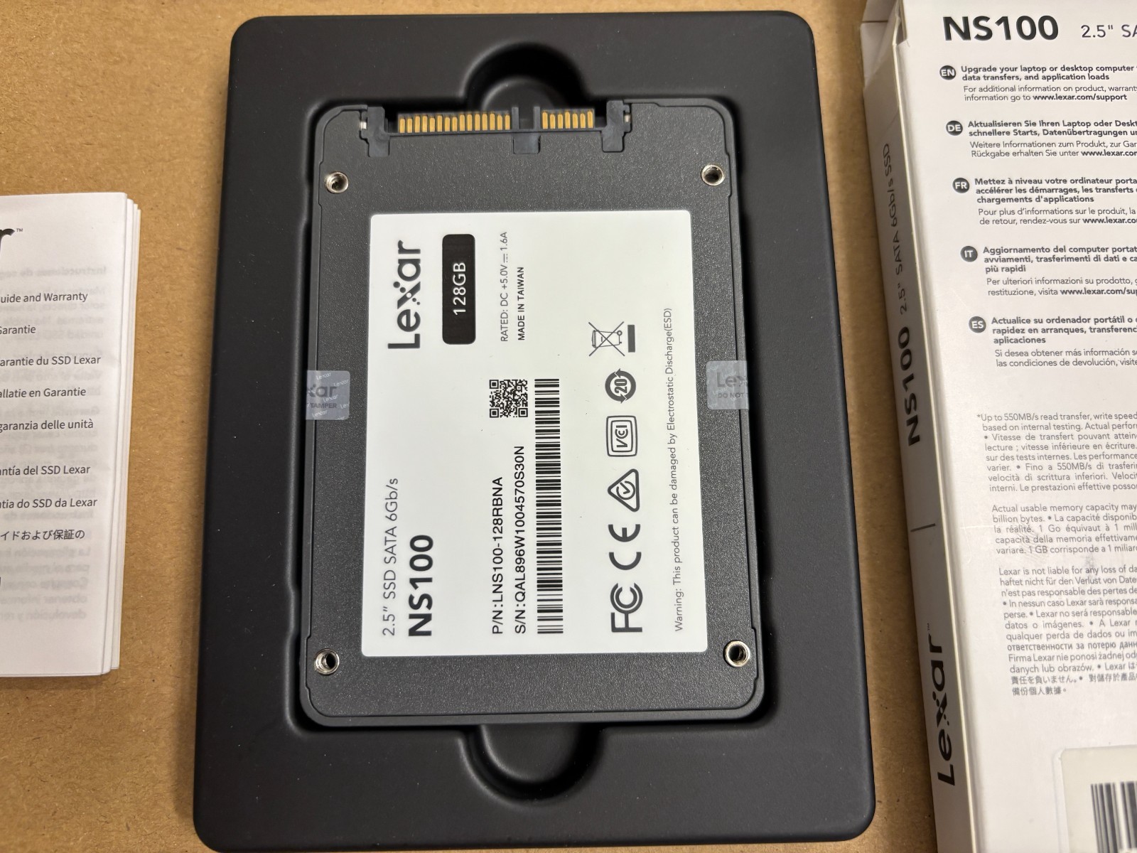 Lexar NS100 128GB 2.5″ SATA 6Gb/s SSD, up to 550MB/s read