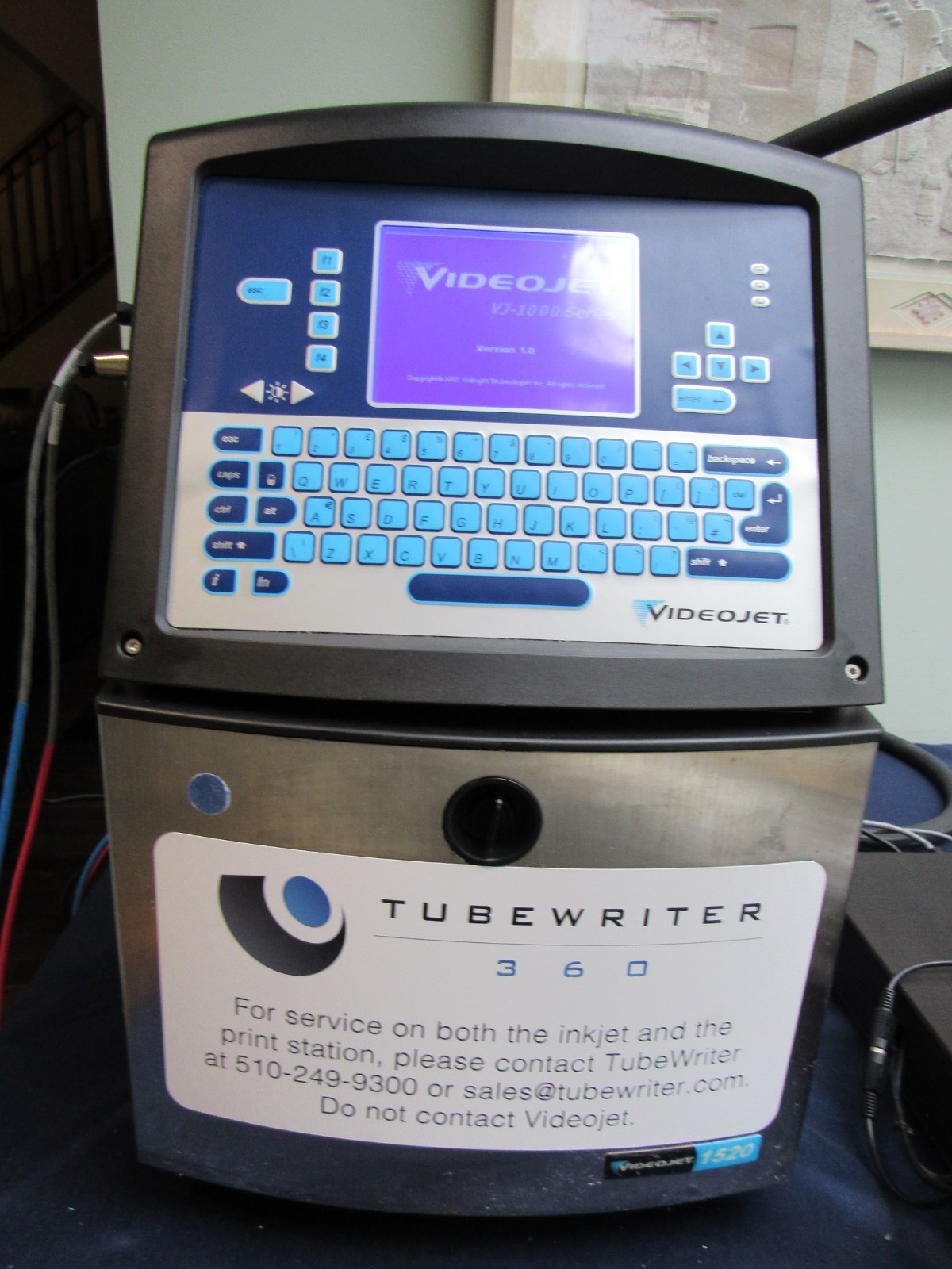 VideoJet 1520 Ink Jet Coding Machine W/ TubeWriter 360 30 Days Warranty