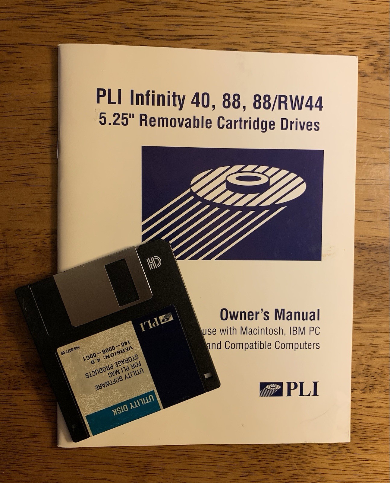 PLI Infinity 88/RW44 External 5.25in SCSI Removable Cartridge Drive 88MB