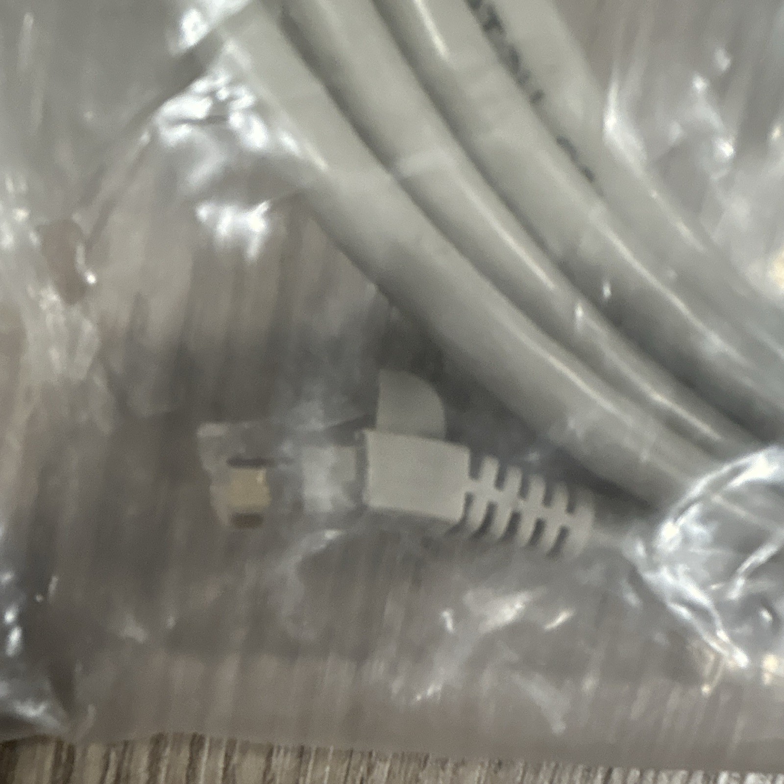 Cat5e Round Ethernet Patch Cable RJ-45 Male to Male Gray 7 ft