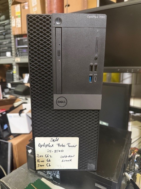Dell OptiPlex 7060 Mini Tower Intel I5 8500 3.0Ghz 16GB 500GB DVDRW Linux