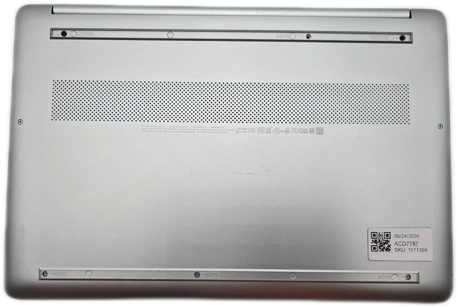 HP 15-dy2132wm i3-11th Gen 8GB 180GB SSD Windows 11 Home