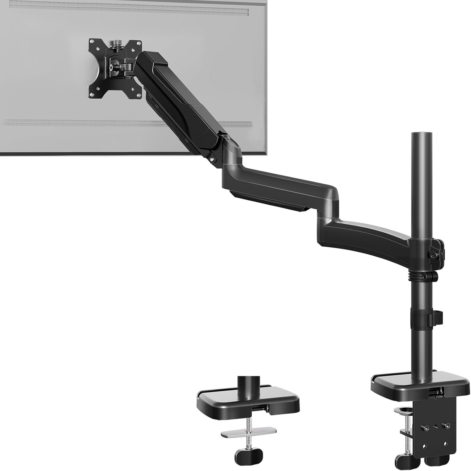 Adjustable Long Monitor Arm for 13-32″ Screens, VESA 75/100mm, 19.8lbs Capacity