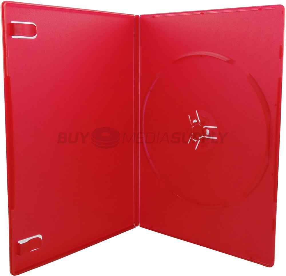 7mm Slimline Red 1 Disc DVD Case Lot