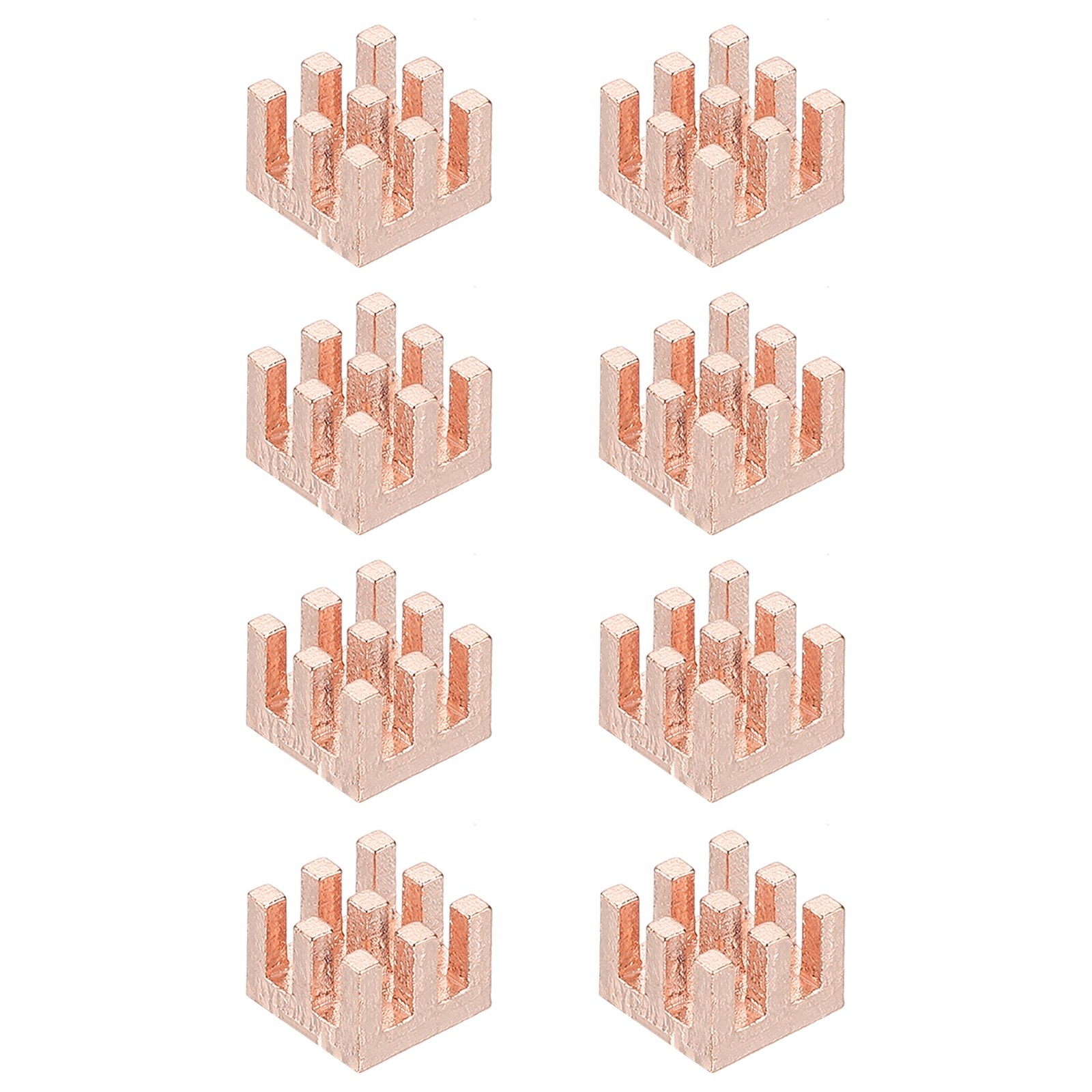 8 Pcs Copper Heatsink 7x7x5mm, Heat Sink Cooler Radiator for