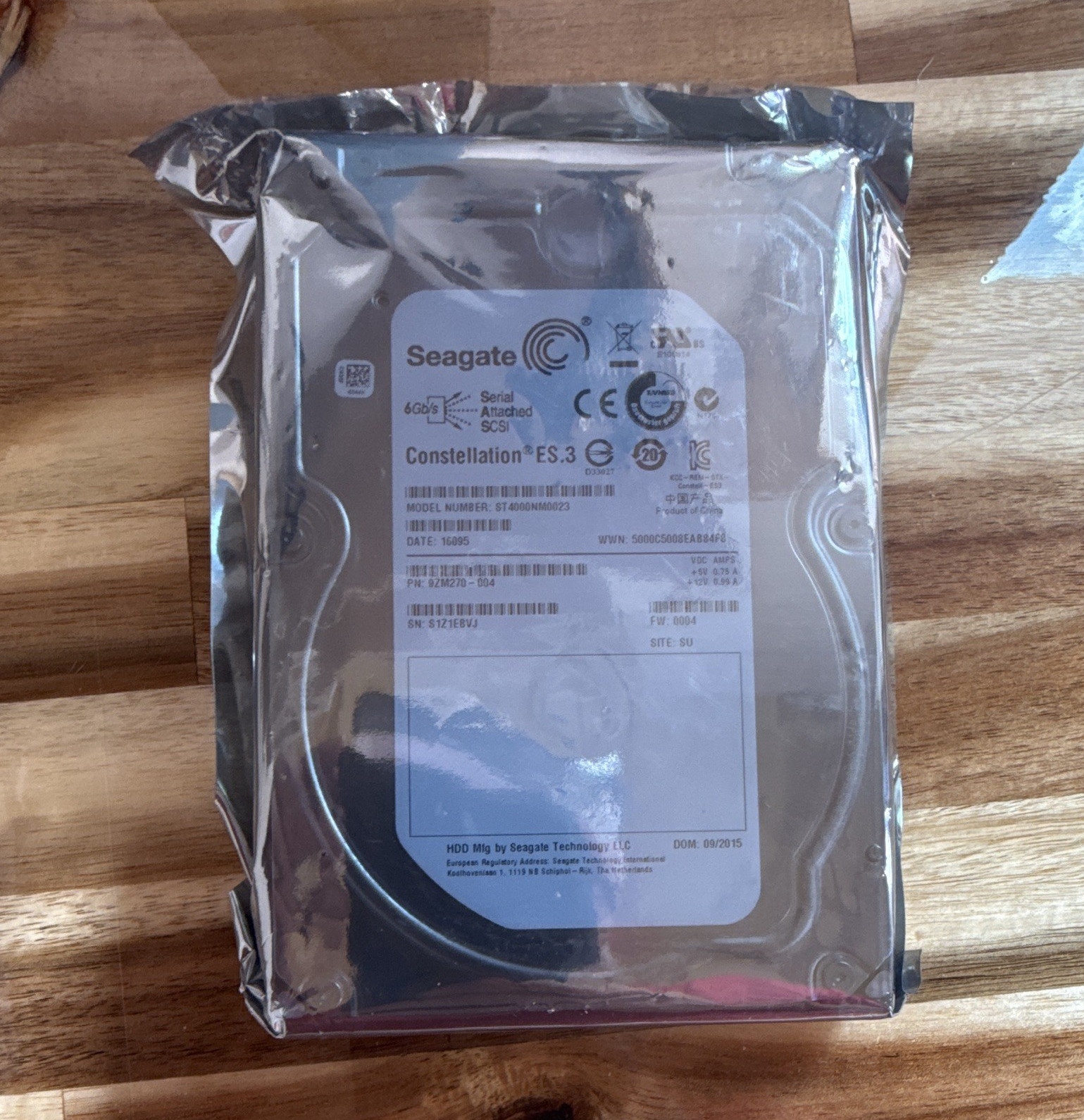 Seagate Constellation ES.3 4TB SAS 3.5″ HDD 7200RPM 128MB 6Gb/s ST4000NM0023