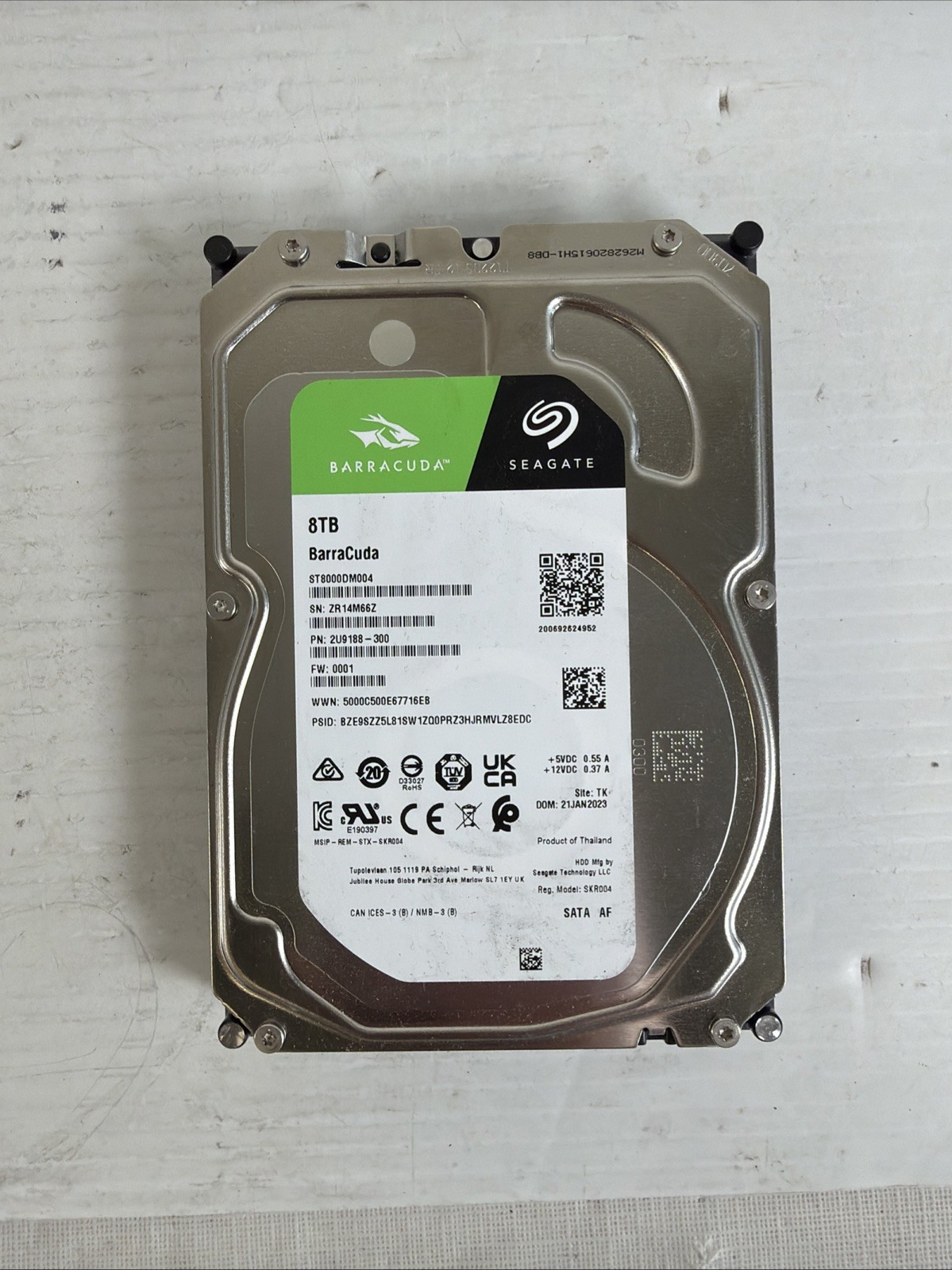 SEAGATE BARRACUDA 8TB 5.4K 6Gbps 3.5″ SATA HDD ST8000DM004 – Power Hours Error