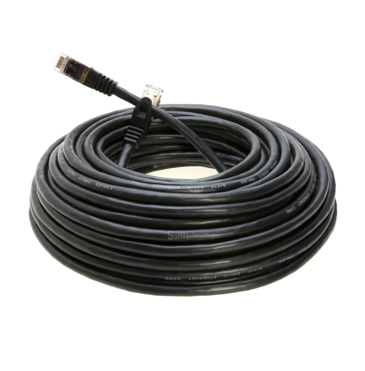 Cat7 S/FTP Ethernet Cable High Speed LAN RJ45 Patch Cord Black 25ft – 200ft LOT