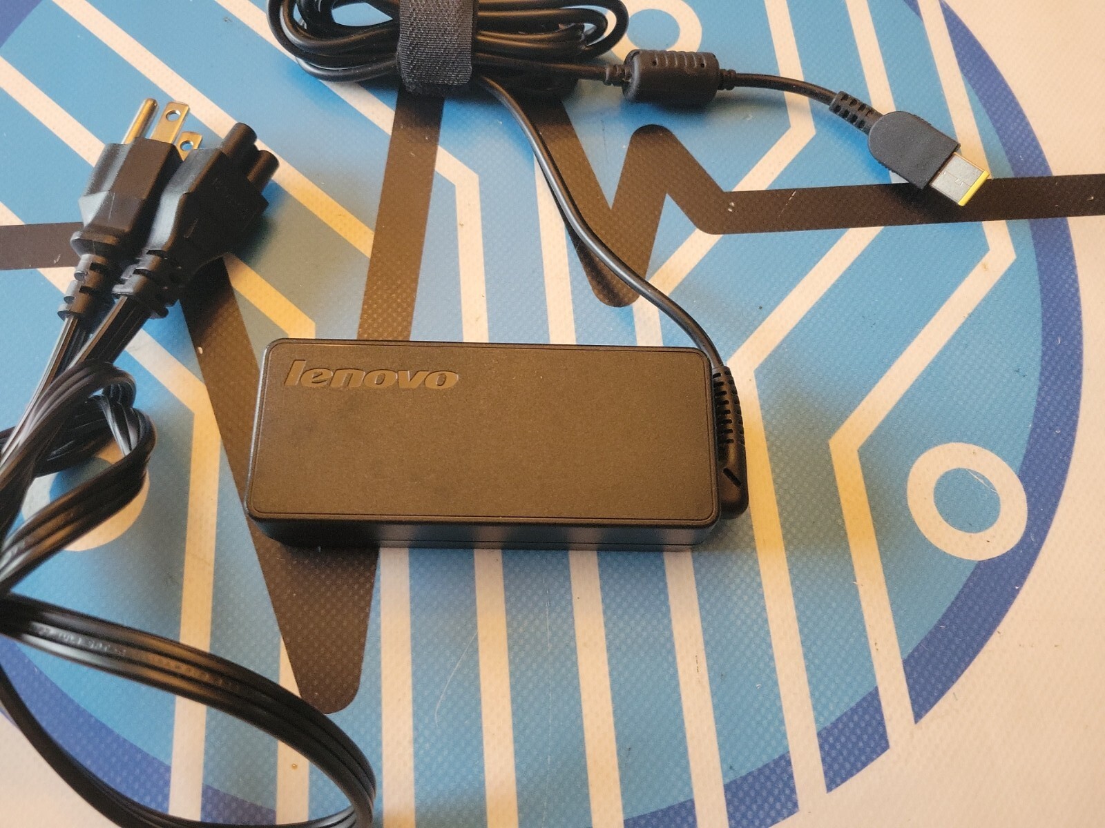 Genuine Lenovo Laptop Square Tip Charger 65W 3.25A 20V AC Adapter + Power Cord