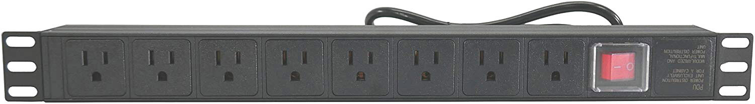 CNAweb 19″ 1U Rack Mount Network Power Distribution Unit PDU 8 Outlet 6′ Cord