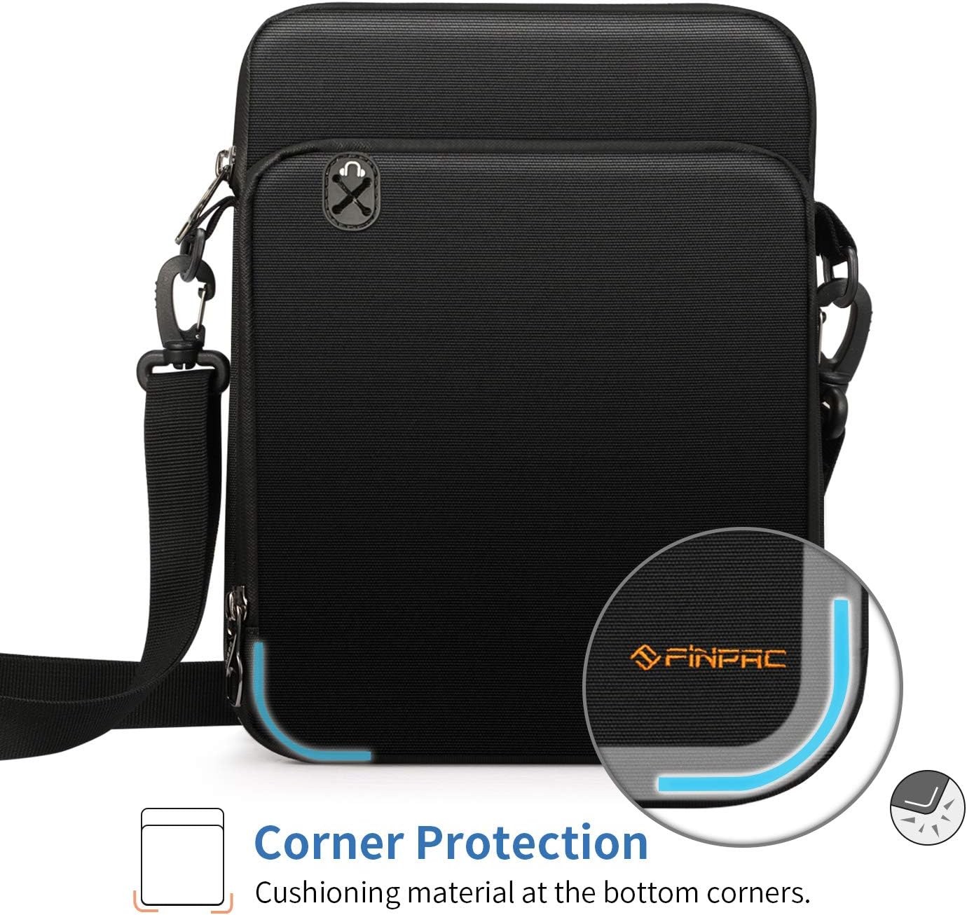 11 Inch Tablet Sleeve Case Briefcase Shoulder Bag for iPad Air 5 2022/ Pro 11