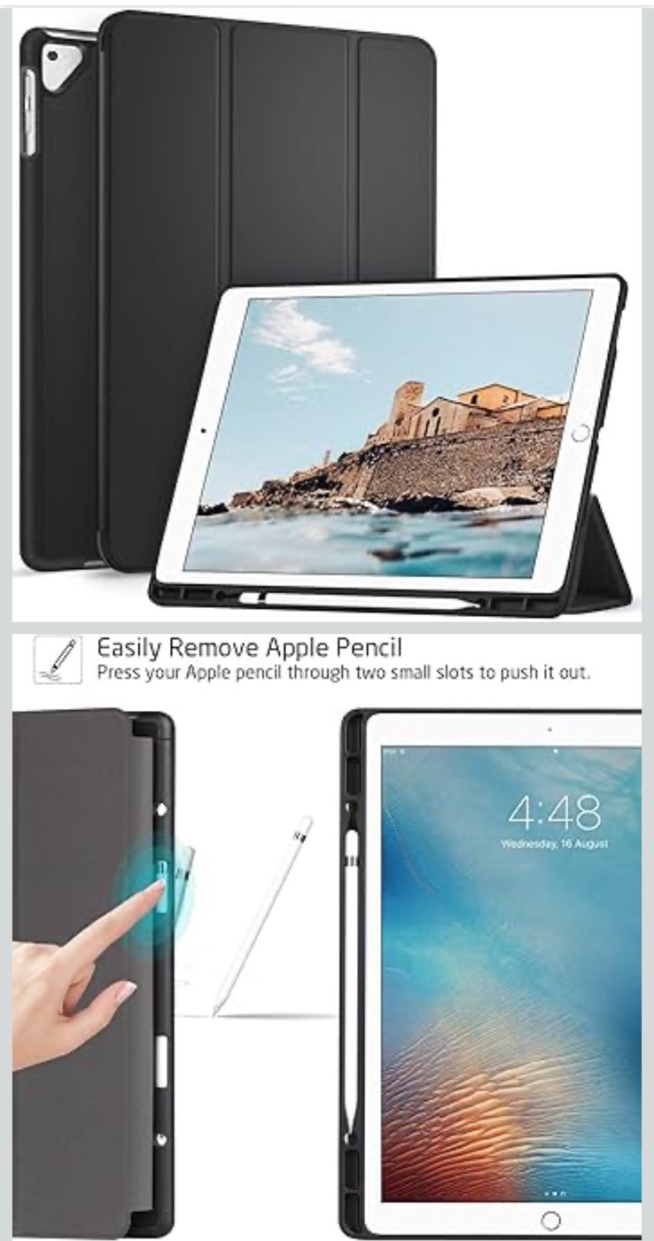 ZtotopCases for iPad Pro 12.9 Inch 2017/2015 (1st & 2nd Generation) Black