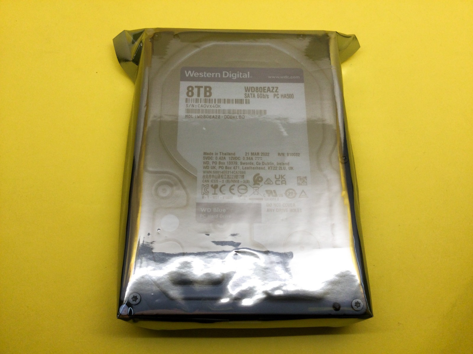 WD80EAZZ Western Digital 8TB SATA WD Blue PC Desktop Hard Drive