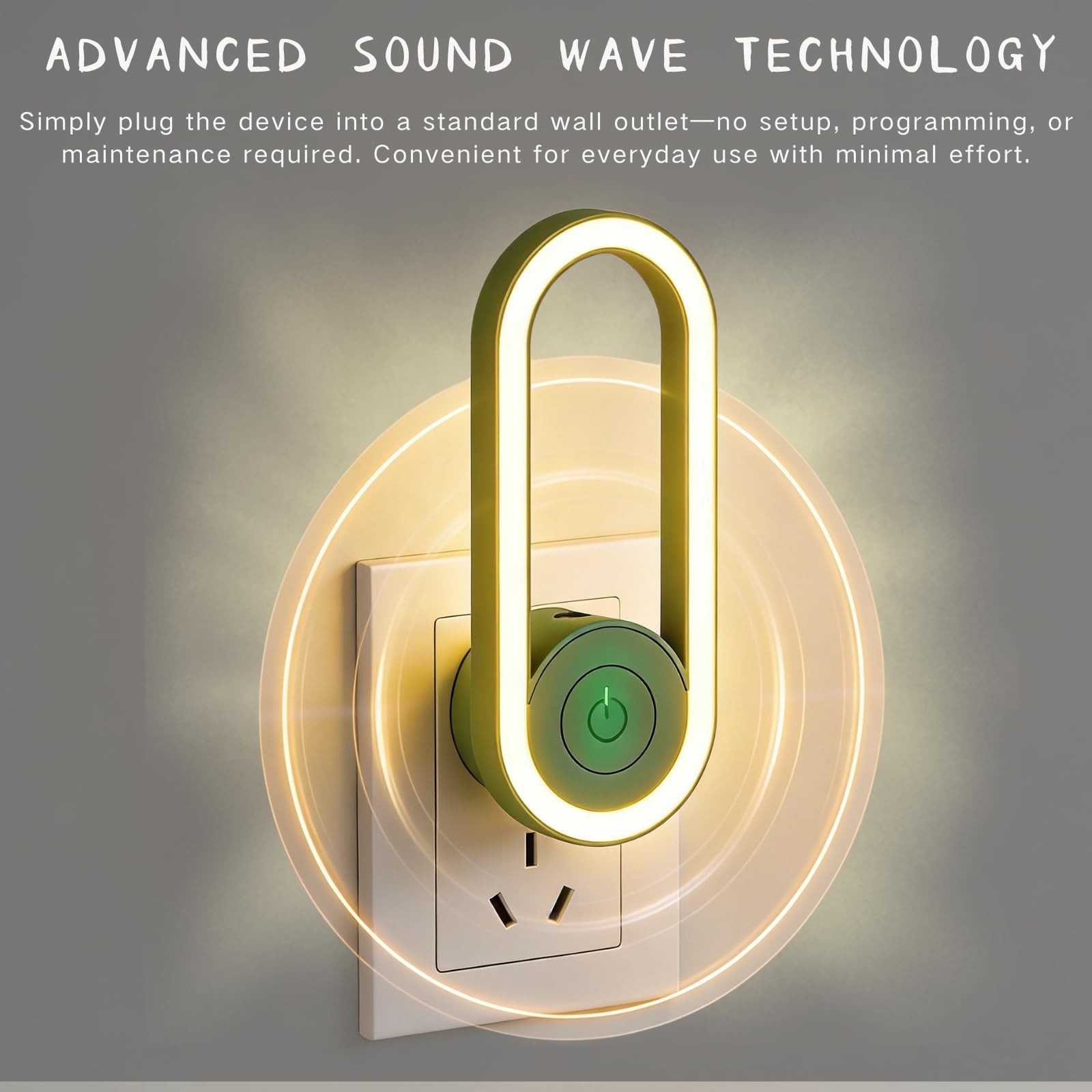 Pawshield Ultrasonic Plug-In Device Soft Indicator Light Quiet Home Environment
