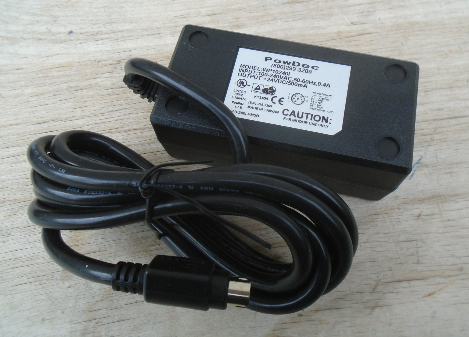 NEW Genuine PopDec WP10240I Power Supply AC Adapter Charger 24V 500MA